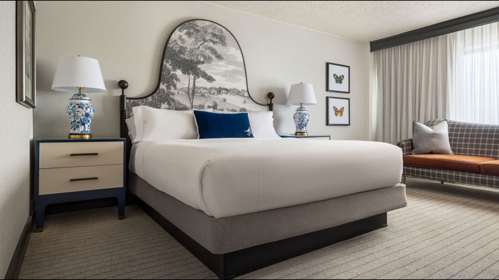 Renovated guestroom at Omni Charlottesville